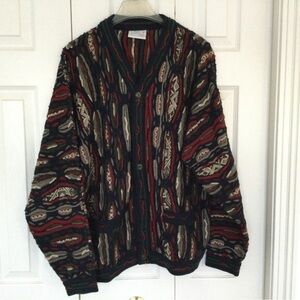 COOGI Vibrant Knit Cardigan Sweater